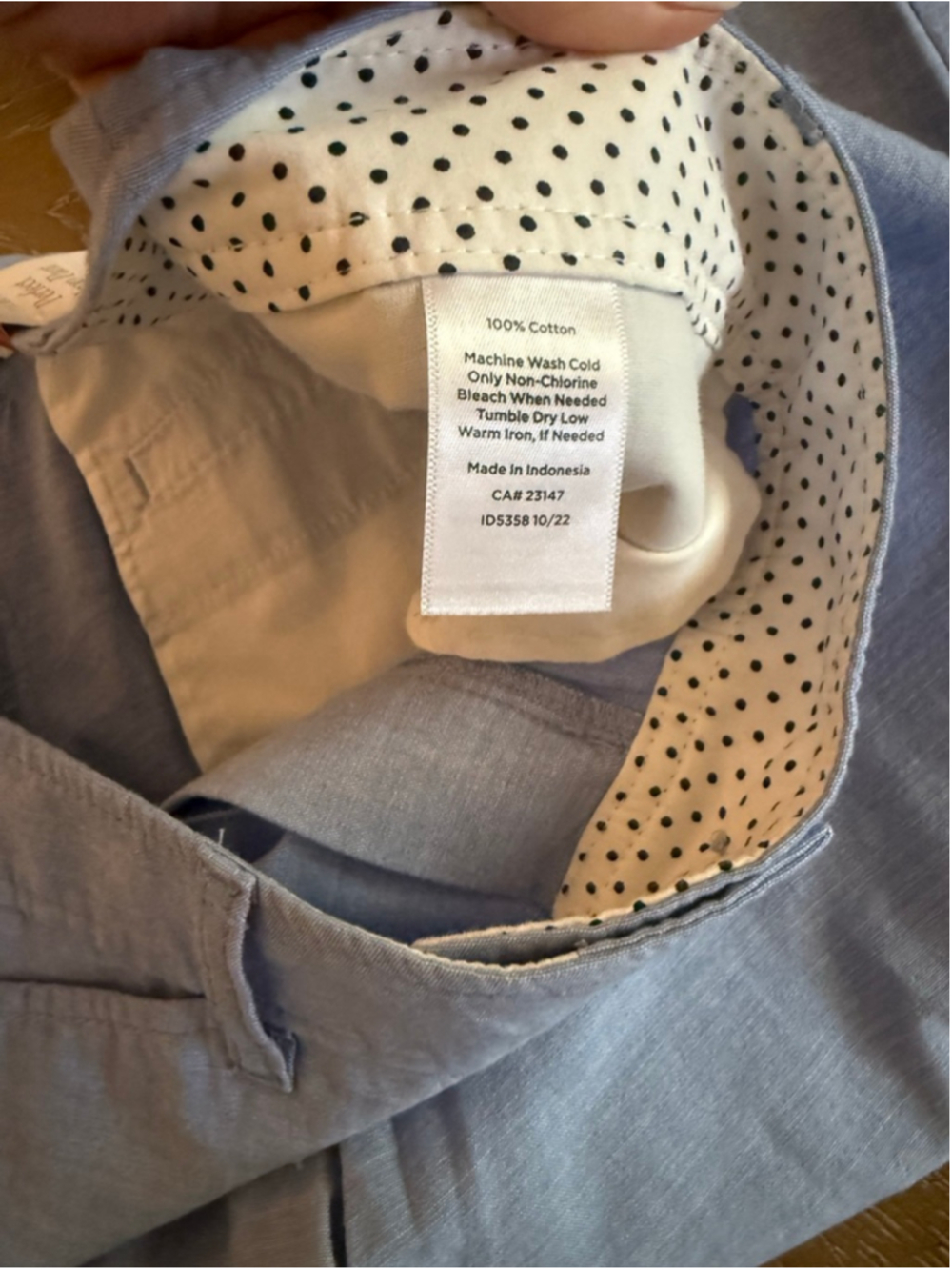 Talbots Women's Light Blue Crop Pants Size 10 - Picture 7 of 9
